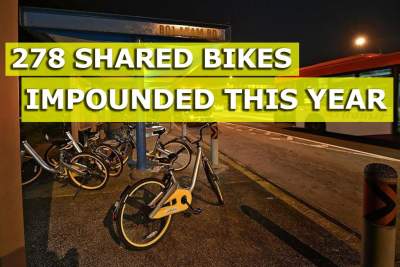 278 shared bikes impounded this year