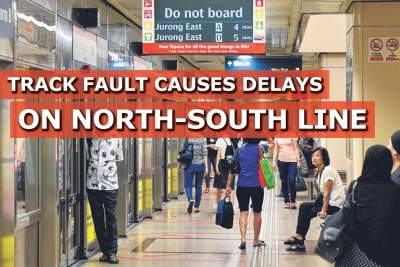 Track fault causes delays on North-South Line from Yew Tee to Jurong East
