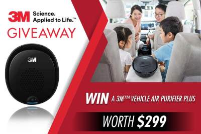 3M Vehicle Air Purifier Plus to be won!