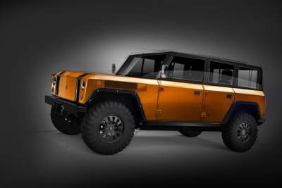 Bollinger Motors reveals first image of four-door B1 all-electric truck
