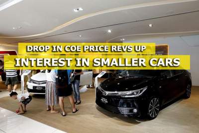 Drop in COE price revs up interest in smaller cars