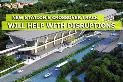 New station's crossover track will help in times of disruption