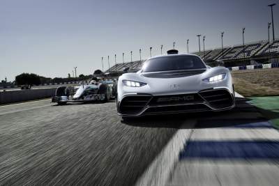 World premiere of the Mercedes-AMG Project ONE show car in Frankfurt