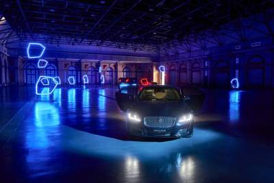 Play a Game of Drones with the long wheelbase Jaguar XJ saloon