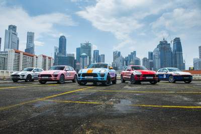 Porsche embellishes the urban streets of Singapore with special Macans