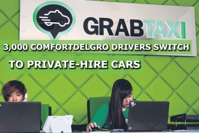 3,000 ComfortDelgro drivers switch to private-hire cars