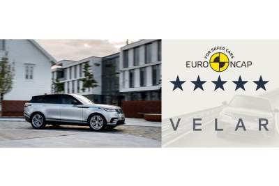 Five-star Euro NCAP safety rating for the Range Rover Velar