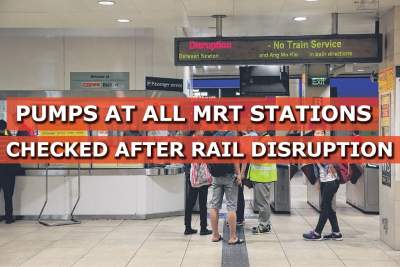 Pumps at all MRT tunnels checked after rail disruption