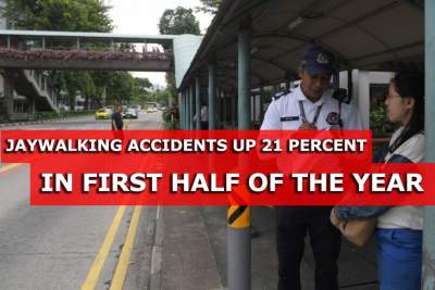Jaywalking accidents up 21 percent in first half of the year