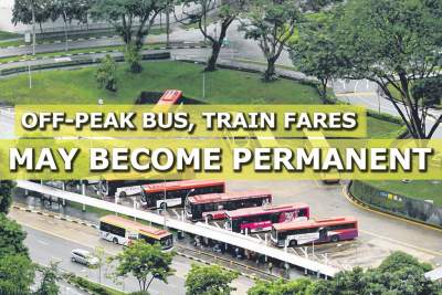 Off-peak bus, train fares may become permanent