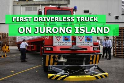 Driverless truck hits the roads on Jurong Island