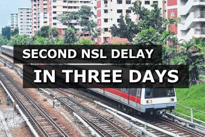 Second track fault in three days affects city-bound trains on North-South Line