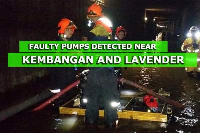 Faulty pumps detected near Kembangan, Lavender stations