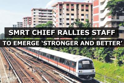 SMRT chief rallies staff to emerge 'stronger and better'
