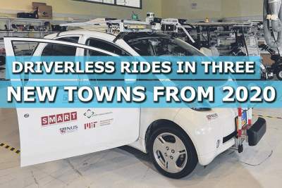 Driverless vehicle rides in three new towns from 2022