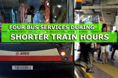 Four bus services during shorter train hours