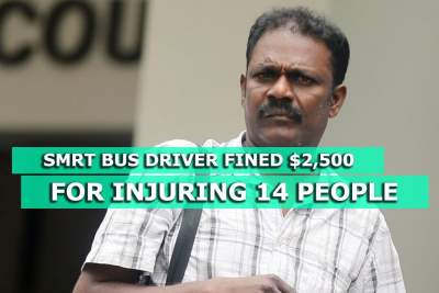 SMRT bus driver fined $2,500 for injuring 14 people through negligent driving