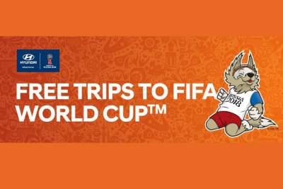 31 free trips to the FIFA World Cup Russia 2018 up for grabs by Hyundai