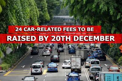 Vehicle registration among 24 car-related fees to rise from 20th December