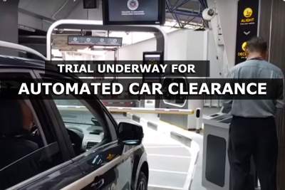 Trial underway for car clearance at checkpoints to go high-tech