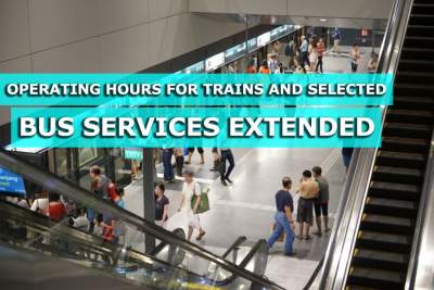 Operating hours for trains and selected bus services extended