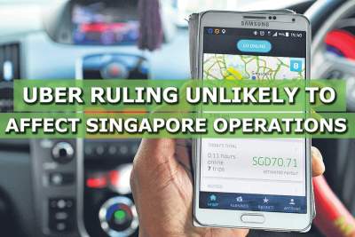 EU ruling unlikely to affect Uber's operations in Singapore