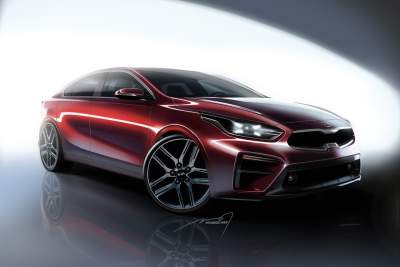 Kia Motors releases renderings of all new 2019 Forte sedan