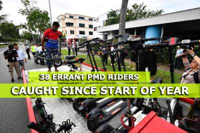 38 caught riding PMDs on roads since start of year
