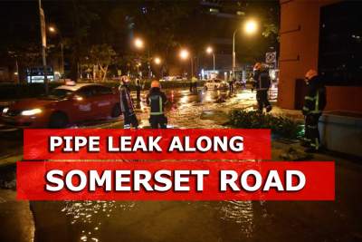 Somerset Road pipe leak on Tuesday morning leads to lane closures
