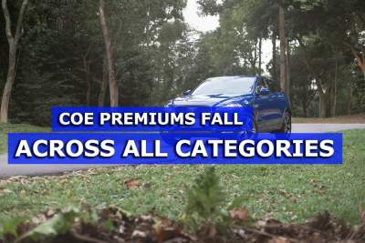COE premiums fall across all categories