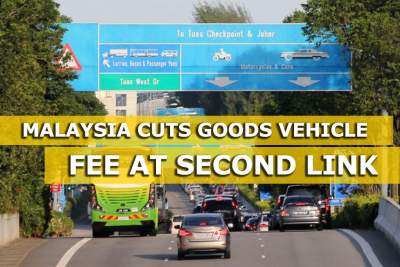 Malaysia cuts goods vehicle fee at Second Link