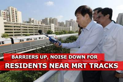 Barriers up, noise down for those who live near MRT tracks