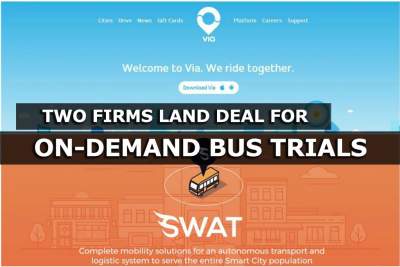 Two firms land deal to conduct on-demand bus trials