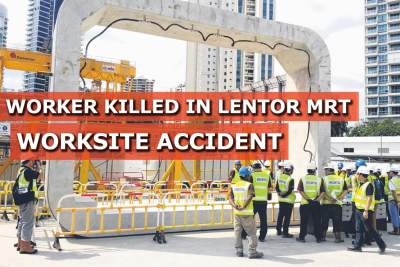 Worker killed in Lentor MRT worksite accident
