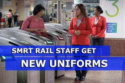 SMRT rail staff stand out in new uniforms