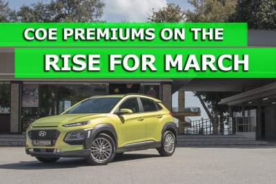 COE premiums on the rise for first round of bidding in March