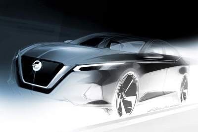 Design sketch of all new Nissan Altima revealed
