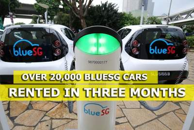 BlueSG's shared cars rented over 20,000 times in three months