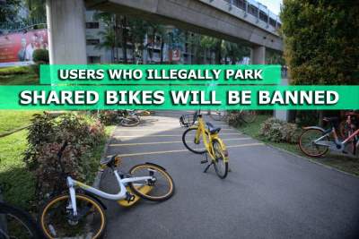 Users who park a shared bike illegally will be banned after three strikes