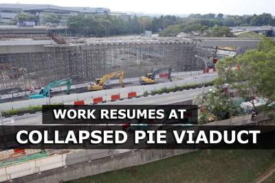 Work resumes at collapsed PIE viaduct project