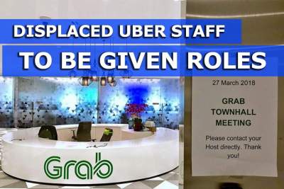 Displaced Uber staff to be given roles: Grab