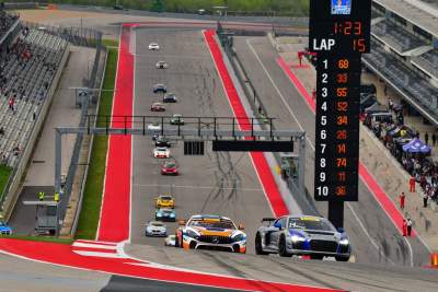 First victory for the Audi R8 LMS GT4 in the U.S.A