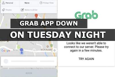 Grab's mobile app down for several hours on Tuesday night