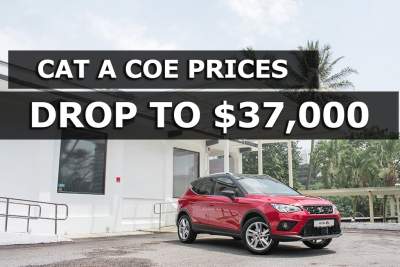 Cat A COE premiums drop to $37,000 for April bidding