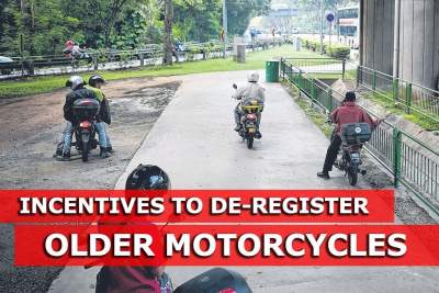 Owners get incentives to de-register older, more pollutive motorcycles