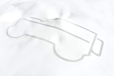 Defender outline drawn in snow to mark Land Rover's 70th anniversary