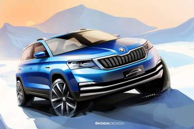Skoda China releases sketches of a new mainstream city SUV