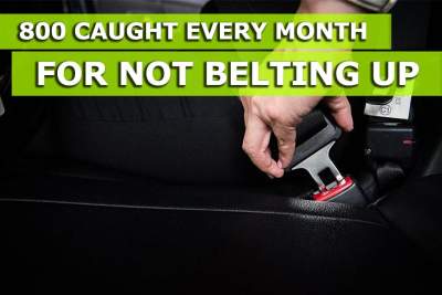 800 caught every month for not belting up