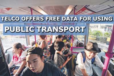 Telco offers customers free data for using public transport