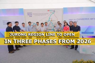 Jurong Region Line to open in three phases from 2026